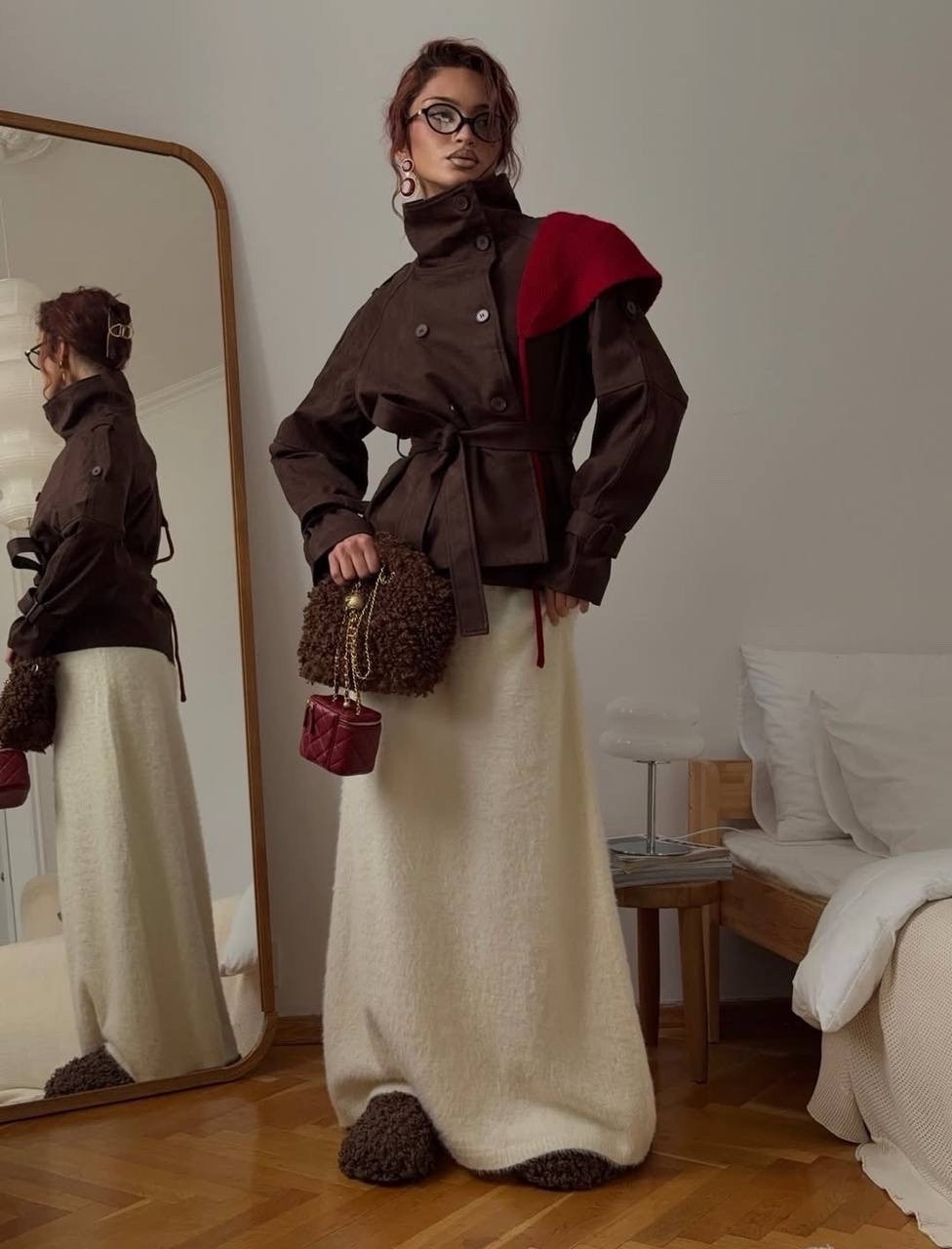 тренч короткий,куртка косуха замшевая коричневая с поясом tadari,тренч,женская куртка,тренч с поясом