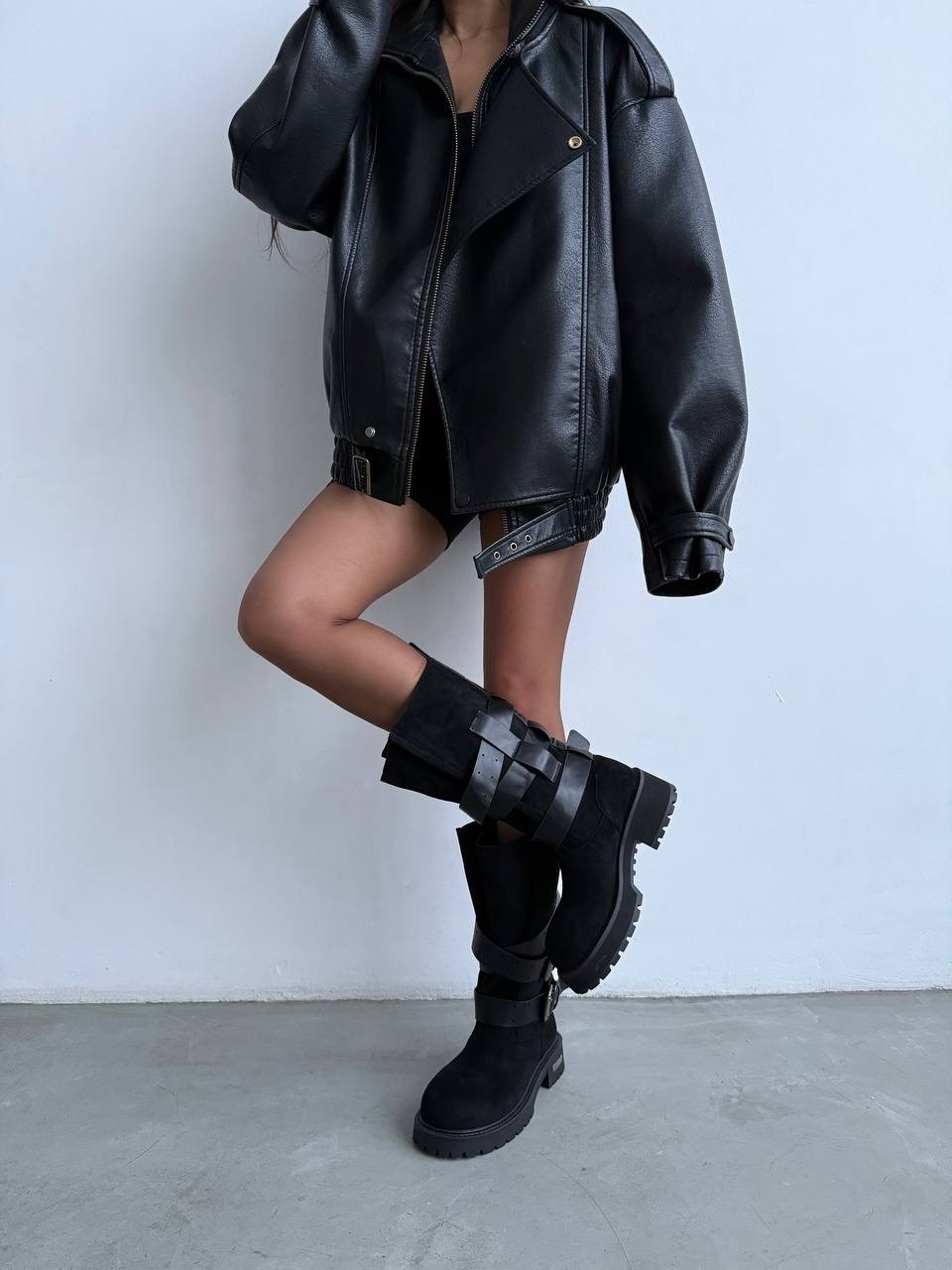 женская кожаная куртка косуха оверсайз,кожаная куртка,куртка косуха,куртка косуха оверсайз,куртка из экокожи