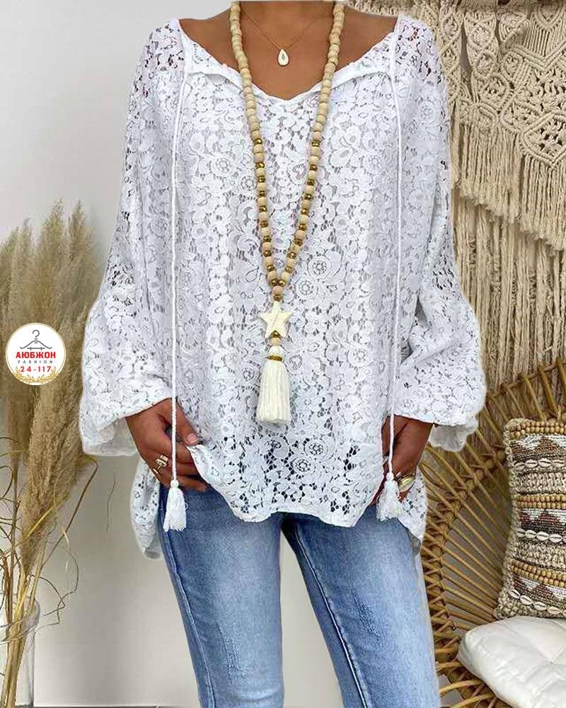 блузка гипюр,блузка кружевная,блузка в стиле бохо,кружевная туника,женская кружевная блузка
