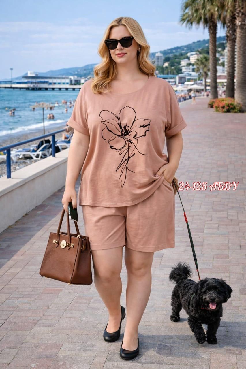 летний костюм с шортами больших размеров,летние костюмы, больших размеров,женские костюмы больших размеров,костюм женский