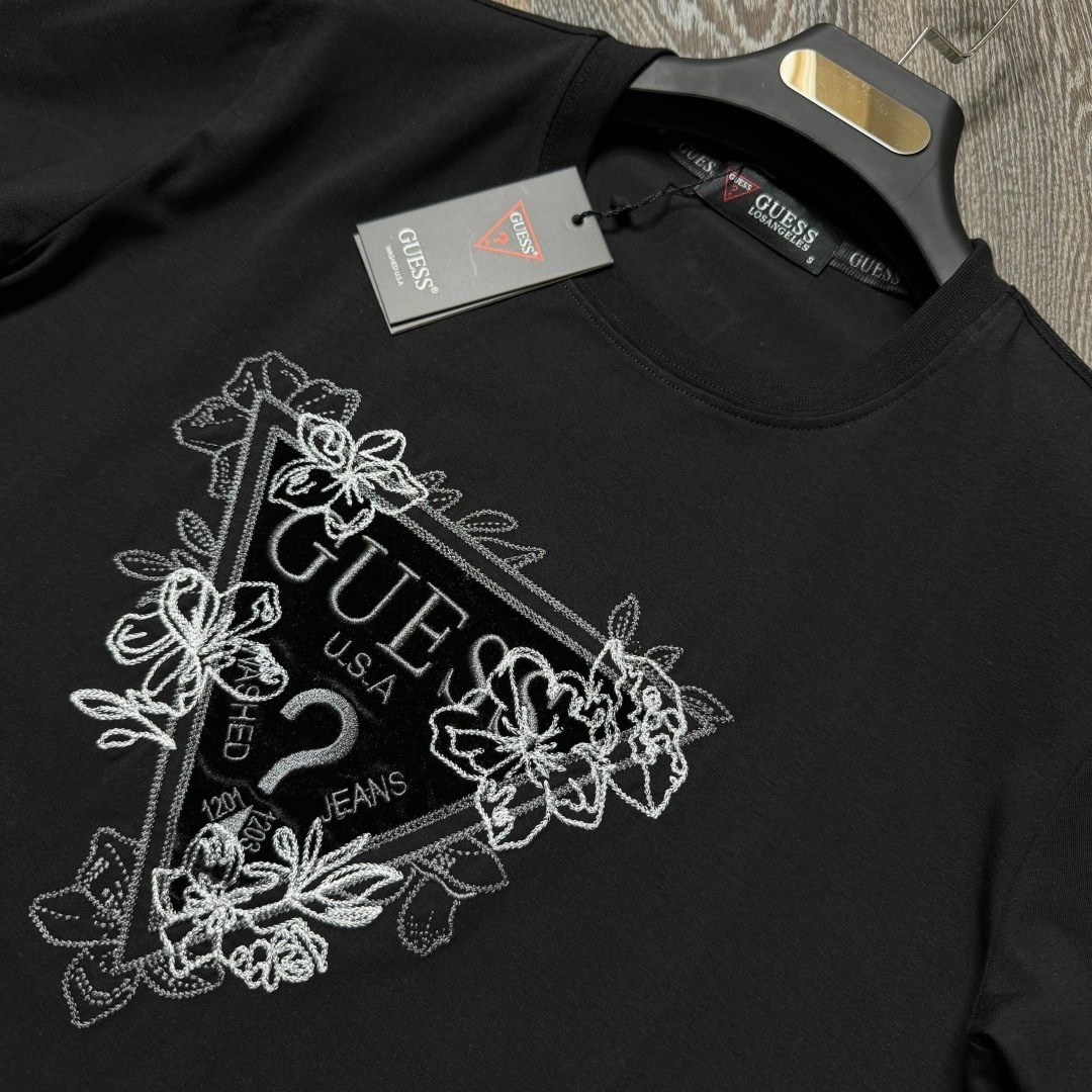 футболка guess мужская,футболка guess,guess guess,мужские майки guess,guess черный