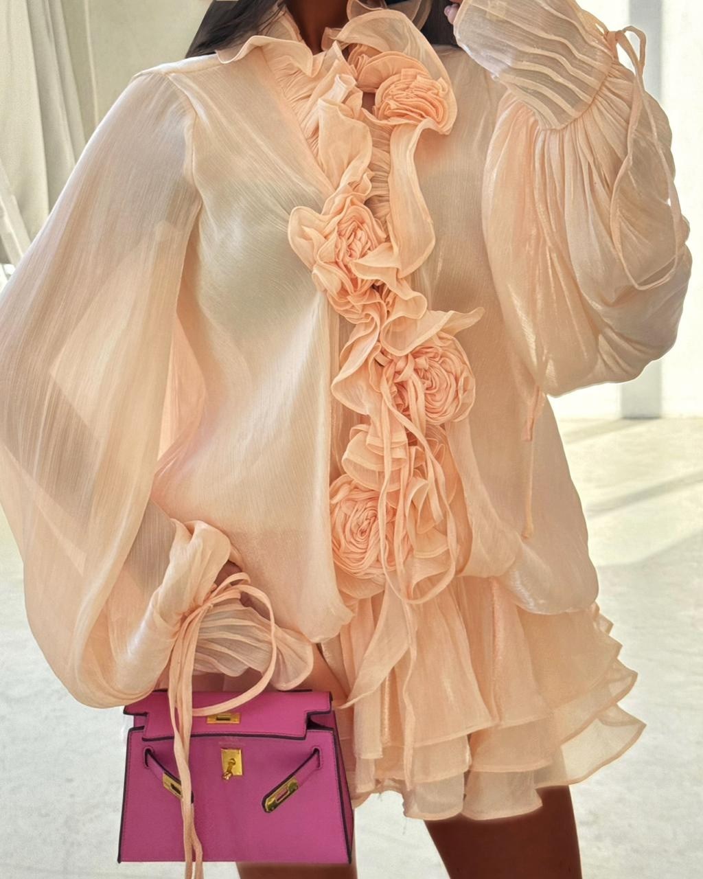 блузка с оборками,платье с рюшами,платье с оборками,платье шифоновое,платье