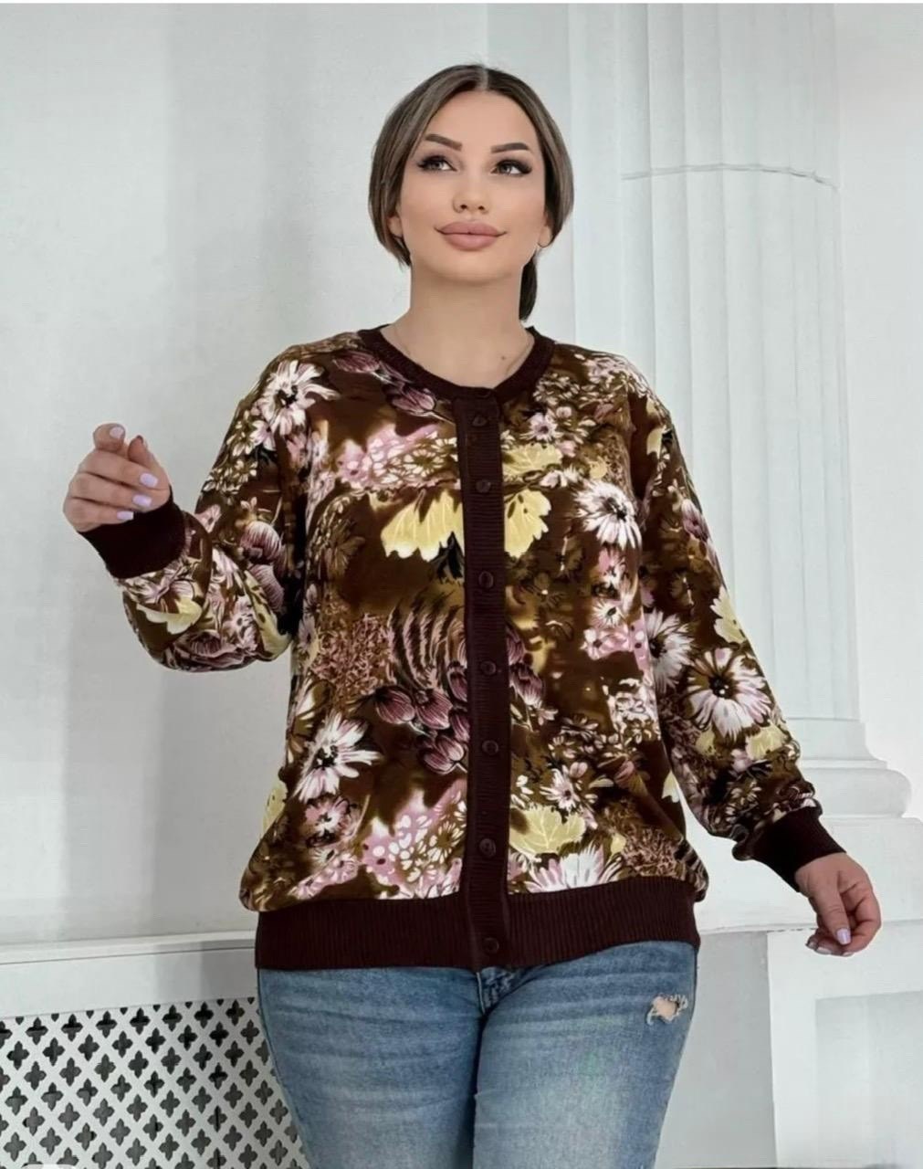 женская кофта,кофта с принтом,кардиган на пуговицах с принтом,кофта с длинный рукавом,модели кардиган