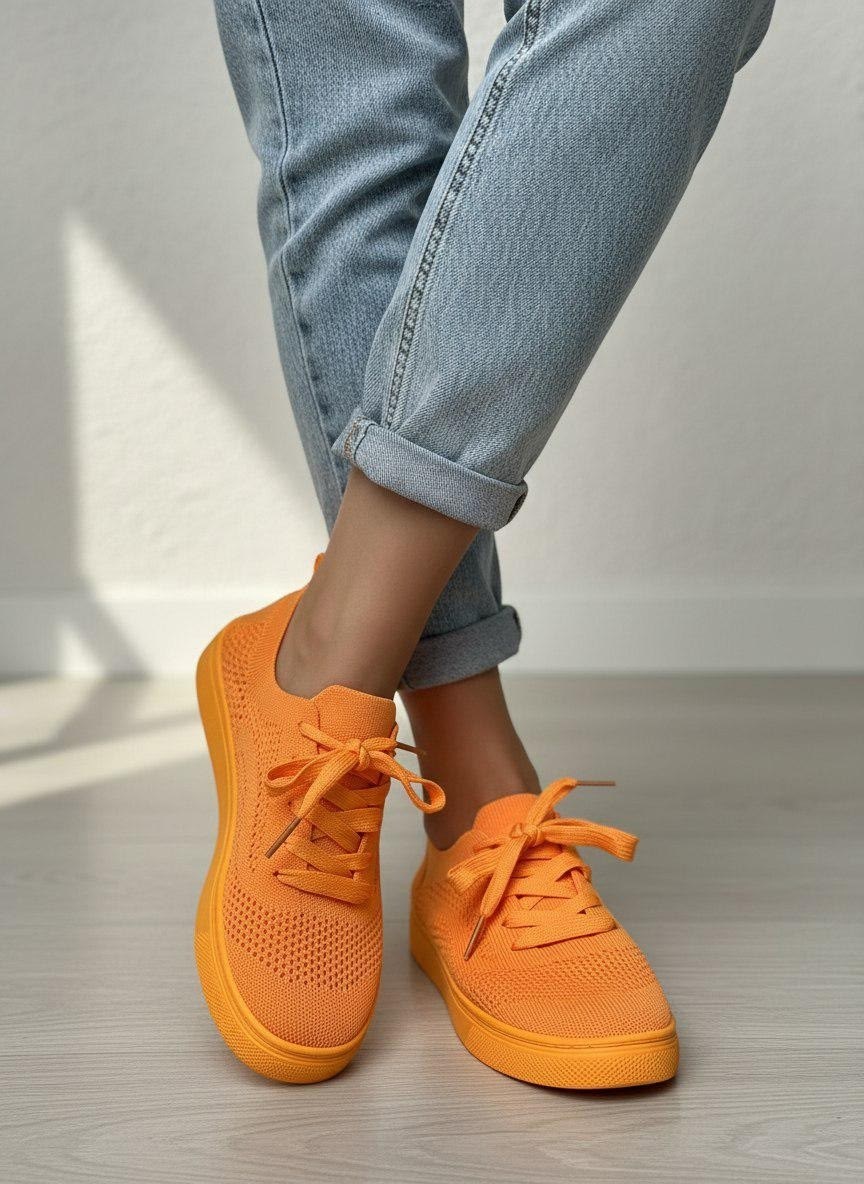 кроссовки женскиe,оранжевые кроссовки,, спортивная,кроссовки для женщин