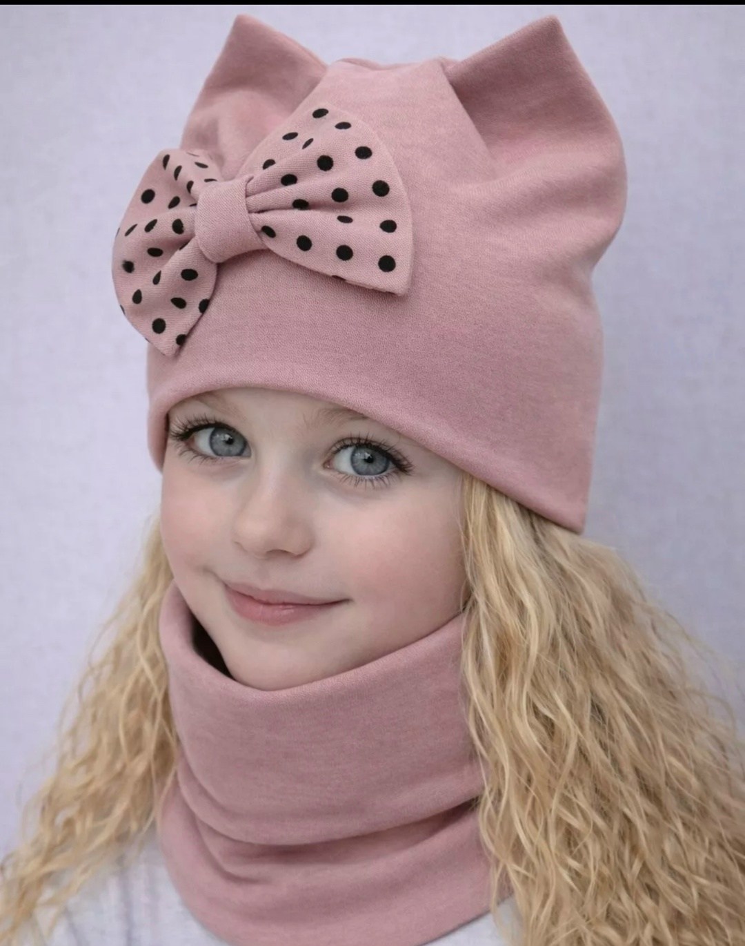 шапка с ушками трикотажная и снуд для детей,шапка и снуд комплект,шапка снуд для девочки,шапка и снуд комплект для подростков,шапка со снудом для девочек