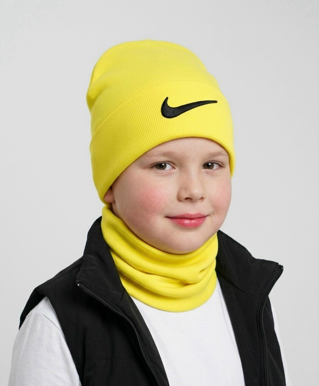 шапка бини со снудом комплект зимняя осенняя nike,шапка комплект шапка бини и шарф снуд nike,комплект шапка и снуд,шапка снуд,шапка со снудом зимняя для мальчика