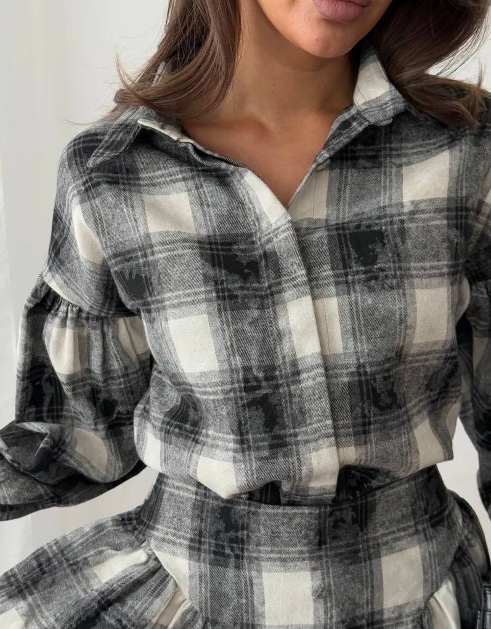 костюм с рубашкой и юбкой в клетку,костюм рубашка с юбкой,костюм с юбкой в клетку,костюм с юбкой,платье в клетку