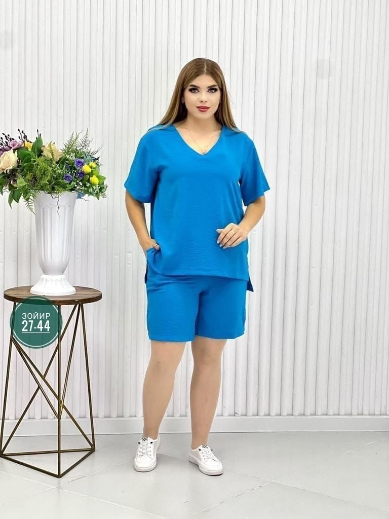 костюм женский, больших размеров,женский костюм с шортами,костюм летний женский,костюм с шортам