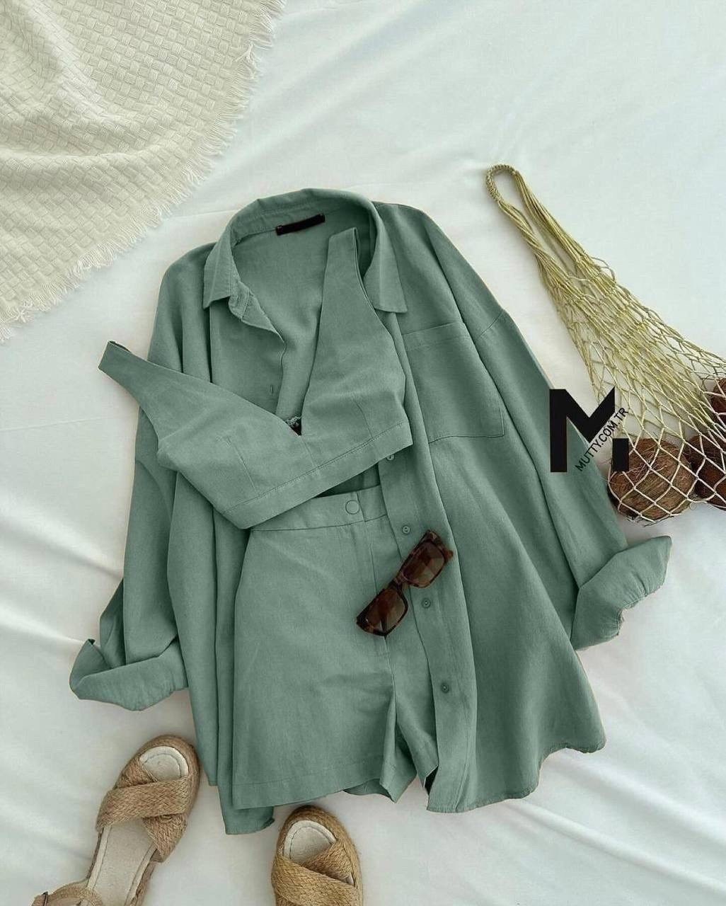 костюм льняной женский,костюм тройка женский летний,костюм с шортами льняной,летние костюмы,костюм женский летний с шортами и рубашкой