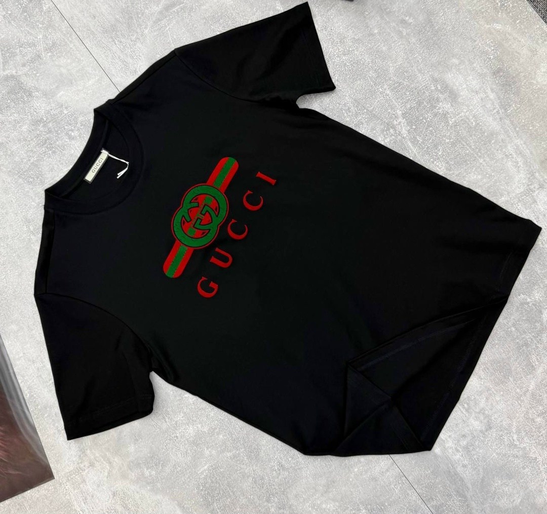 футболка гуччи мужская черная,футболка гуччи,футболка gucci,футболка гуччи оригинал,майка гуччи черная