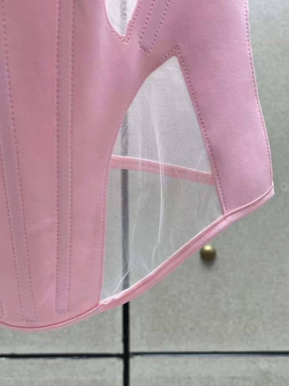 корсеты mugler,боди корсет,розовый корсет,корсеты