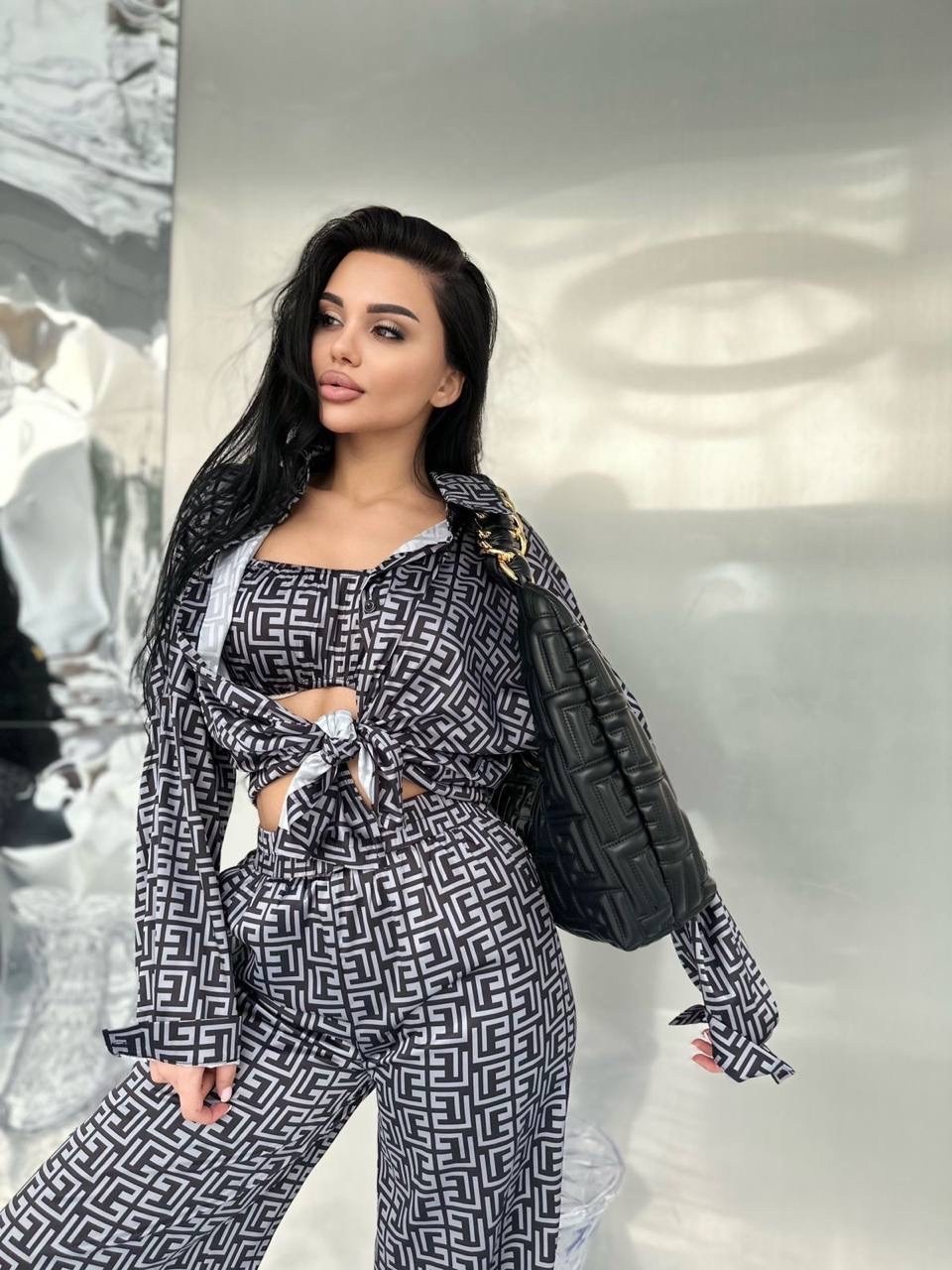 костюм брючный,костюм женский,костюм в пижамном стиле,костюм брючный в пижамном стиле,брючный костюм тройка