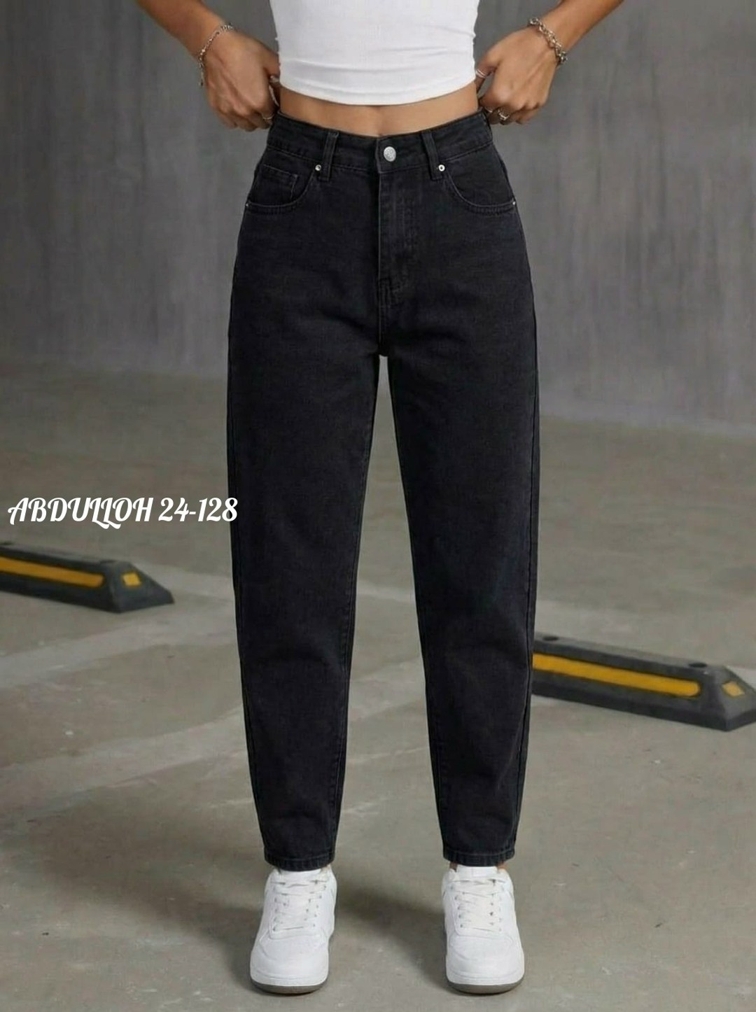 джинсы женские,джинсы женский черный,джинсы бананы черные lallirum,джинсы бананы черные,джинсы мом