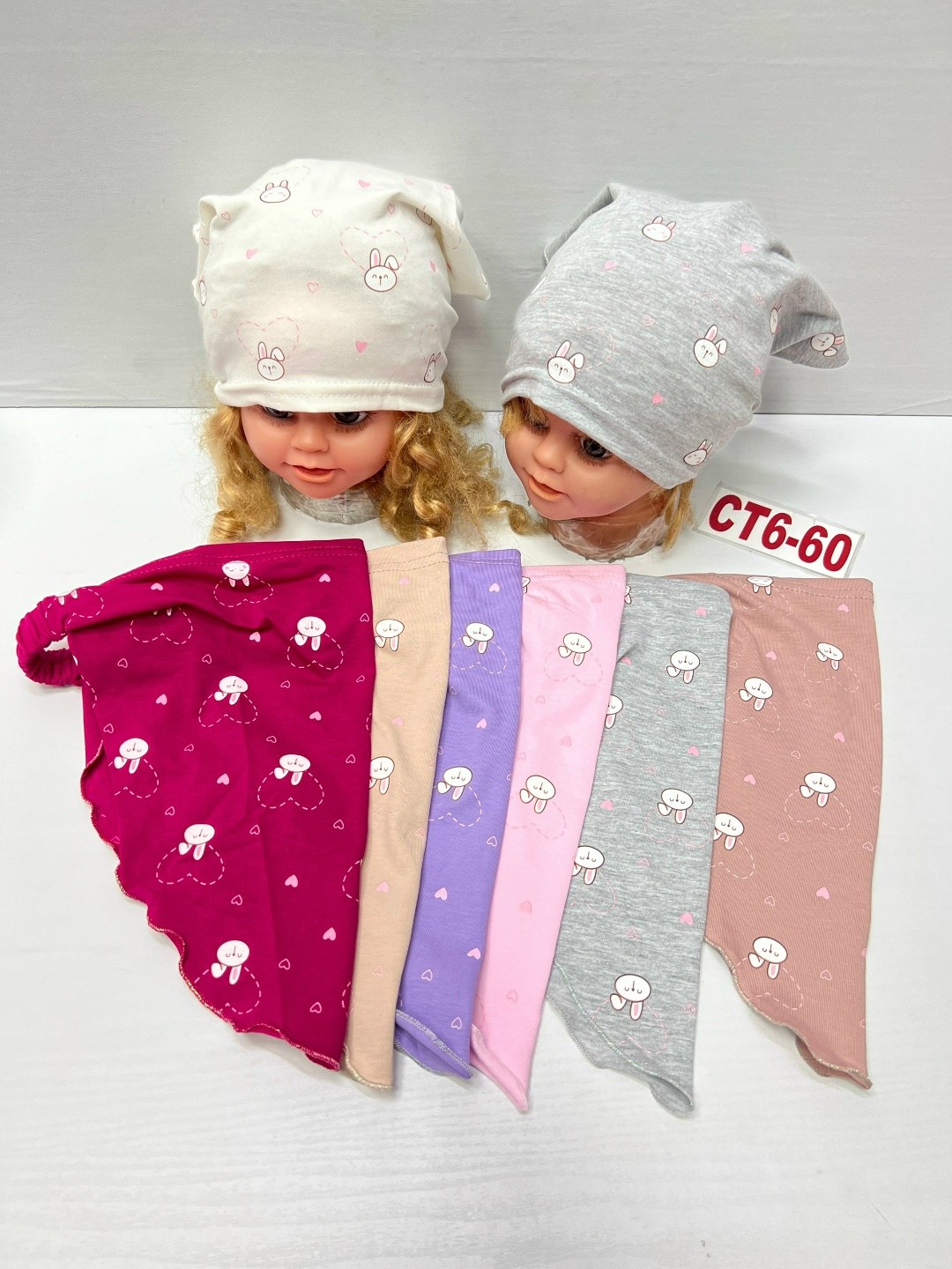 косынка детская,детские косынки,детские трикотажные косынки,косынка для девочек,комплект шапки