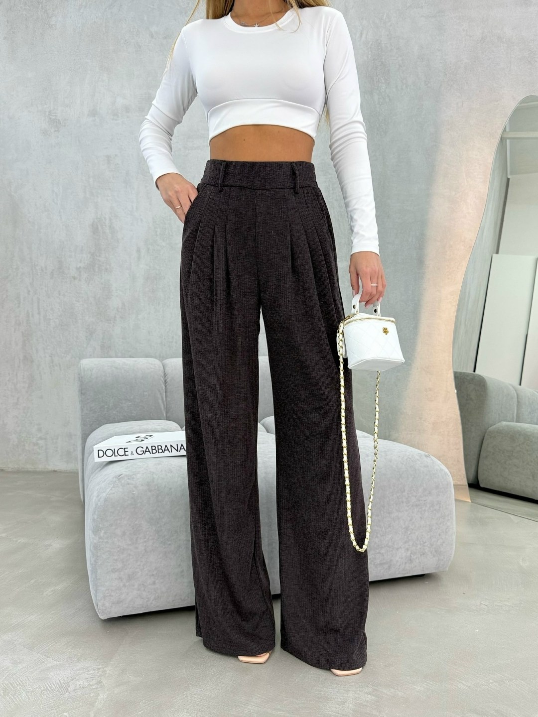 серые брюки палаццо,брюки палаццо светло-серые,брюки палаццо,женские брюки палаццо теплые серые,брюки kaloris