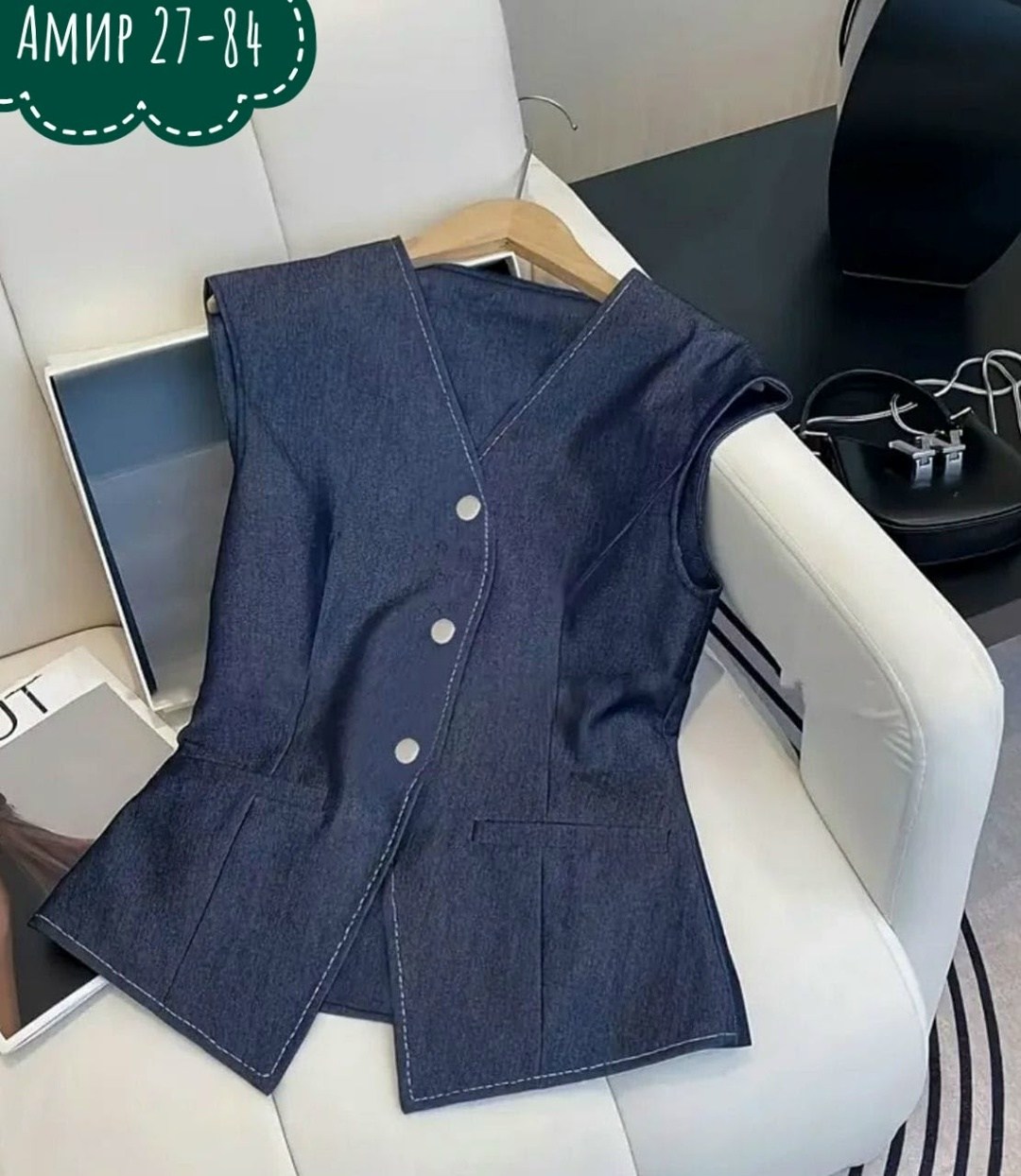 жакет и брюки,женские костюмы,костюм стильный,джинсовый костюм брючный палаццо с жилетом vera nova,костюм двойка с брюками