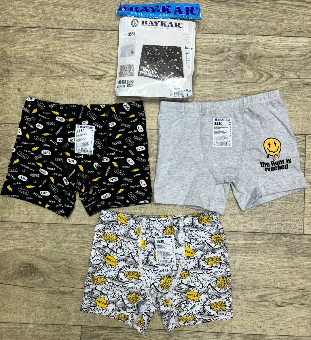 комплект трусов боксеры baykar для мальчиков,байкар боксеры для мальчиков,трусы боксеры набор 3 шт baykar,комплект трусов боксеры baykar,комплект трусов