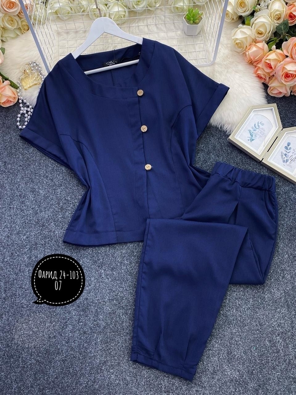 брючный костюм michel chic 1337/1 мохито,летний брючный костюм,летние костюмы женские,брючный костюм michel chic 1337,брючный костюм из льна женский