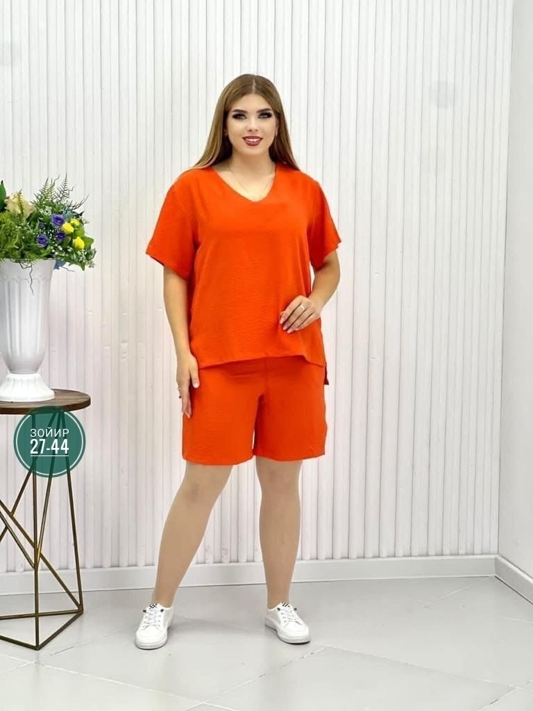 костюм женский, больших размеров,женский костюм с шортами,костюм летний женский,костюм с шортам
