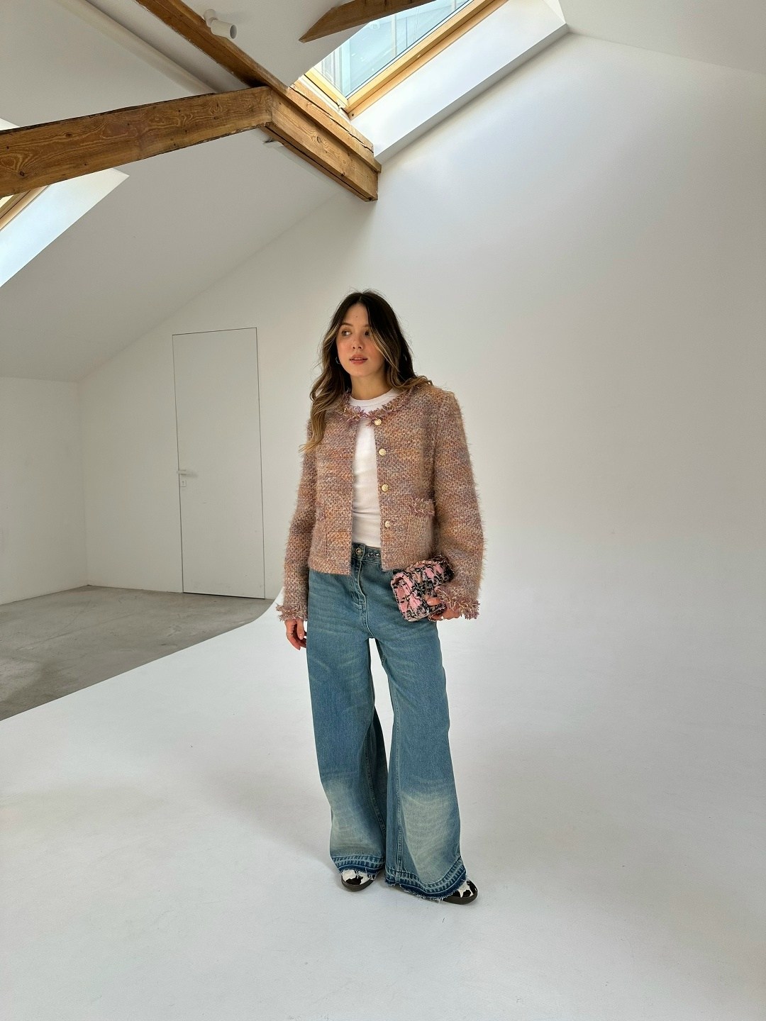 твидовый жакет,жакет,кардиган вязаное,женский твидовый короткий пиджак,трендовый нишевый высококачественный твидовый шерстяной пиджак unxx для женщин