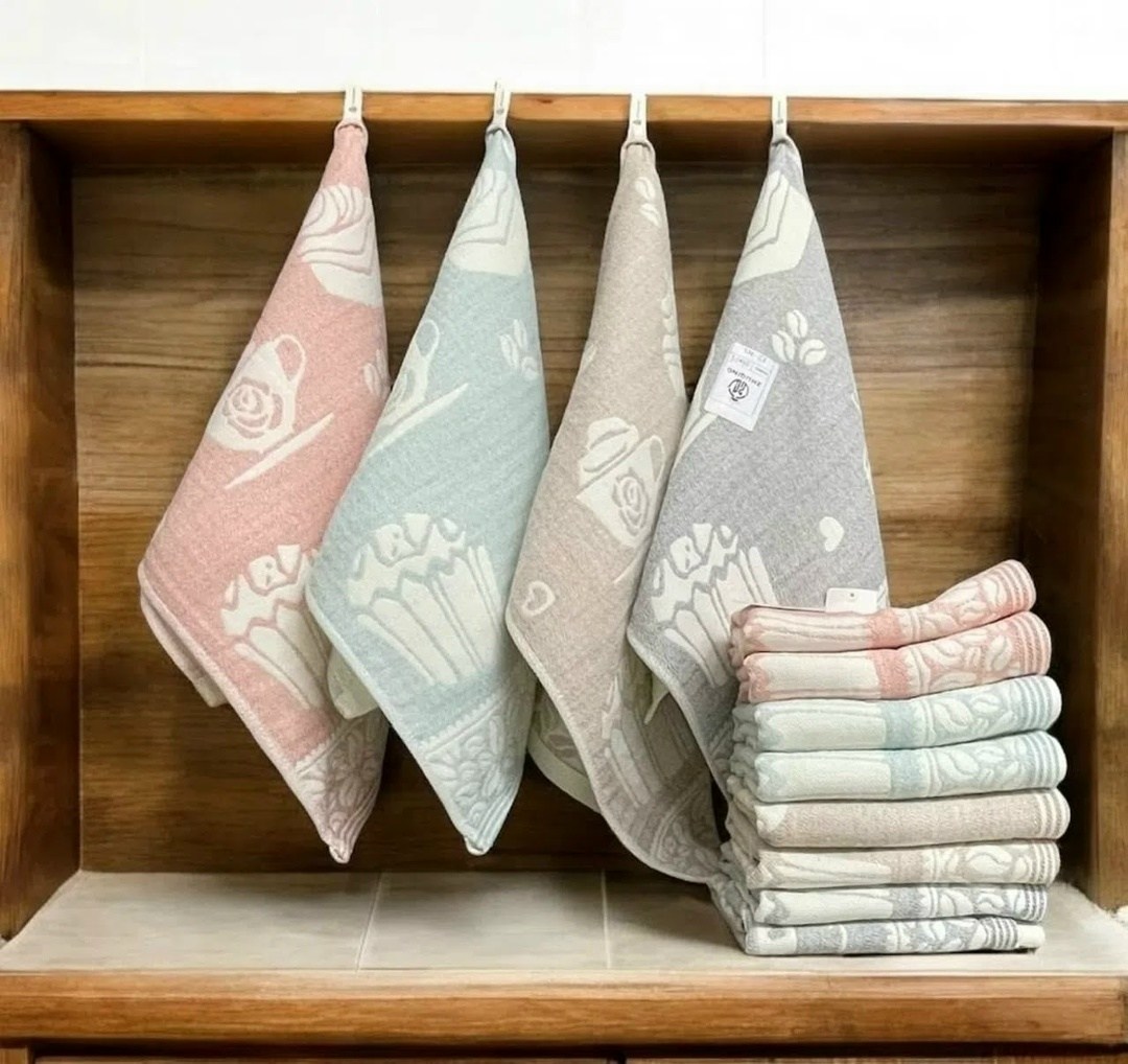 набор кухонные полотенца,кухонное полотенце,полотенца для кухни,набор полотенец для кухни,полотенце кухонное из рогожки эспрессо 50х70