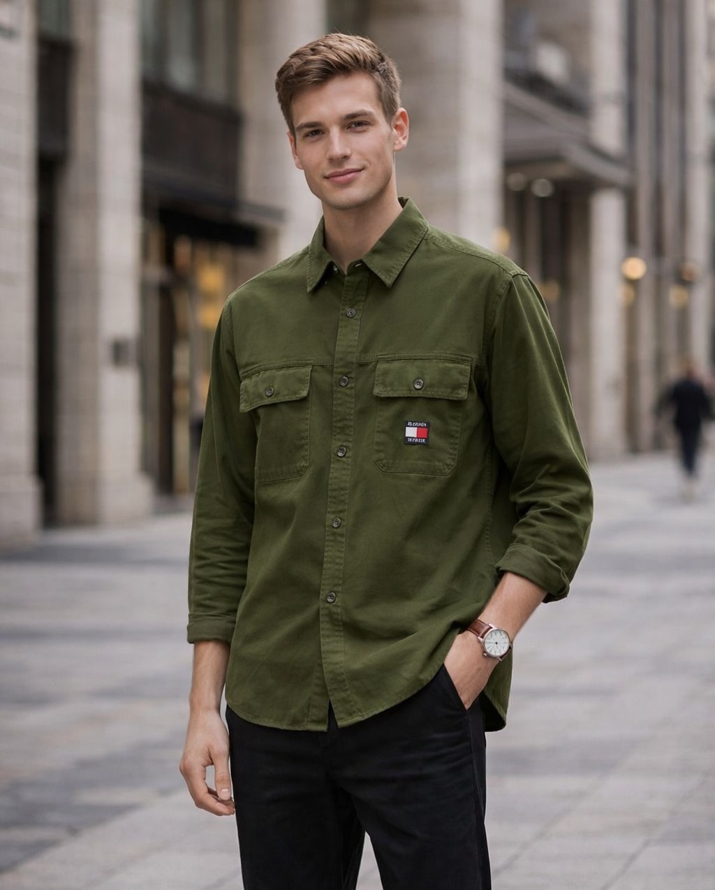 мужская мода,повседневная рубашка,рубашка,оливковая рубашка,рубашка свободного кроя