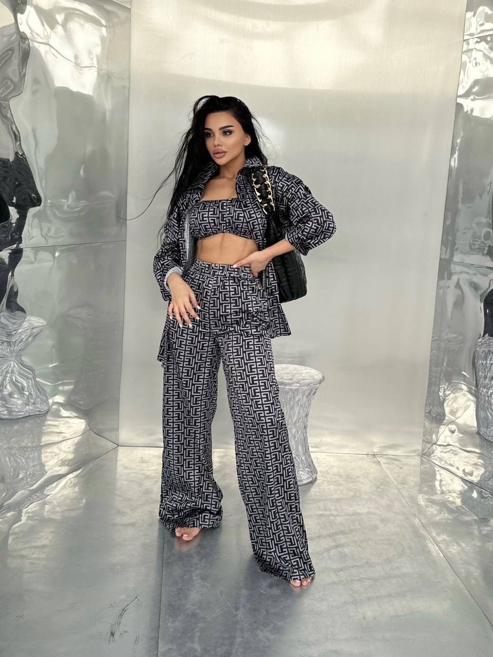 костюм брючный,костюм женский,костюм в пижамном стиле,костюм брючный в пижамном стиле,брючный костюм тройка