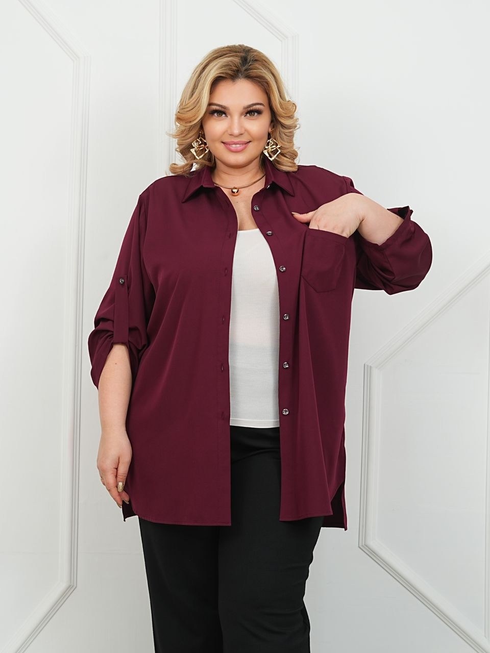 женская рубашка больших размеров,блуза,стиль в одежде для женщин 60+,женская блуза,рубашка на полных