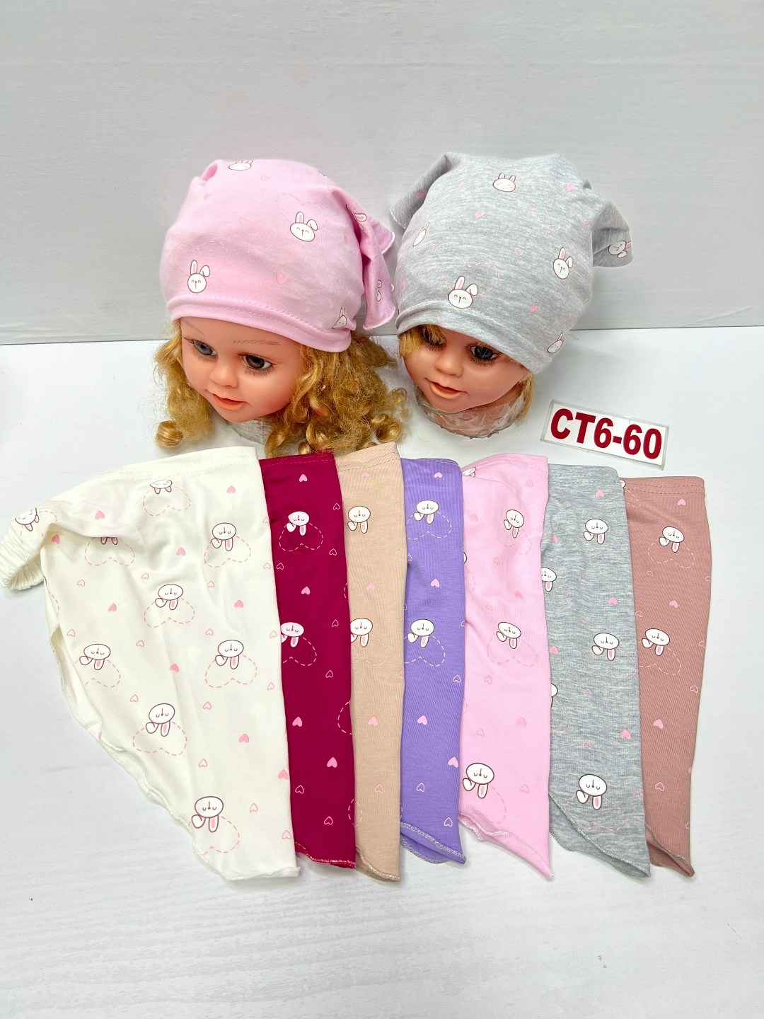 косынка детская,детские косынки,детские трикотажные косынки,косынка для девочек,комплект шапки