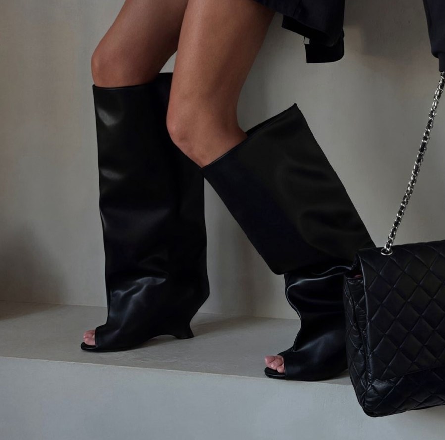 модные сапоги,сапоги трубы на каблуке,сапоги трубы,сапоги демисезонные,женские сапоги