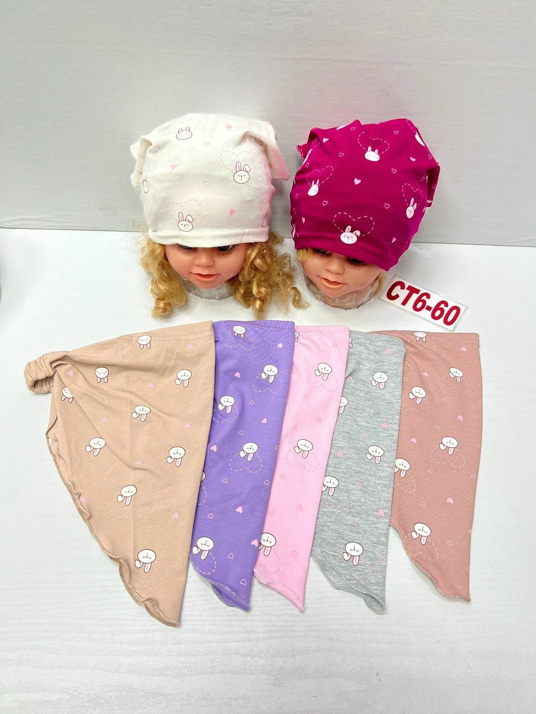 косынка детская,детские косынки,детские трикотажные косынки,косынка для девочек,комплект шапки