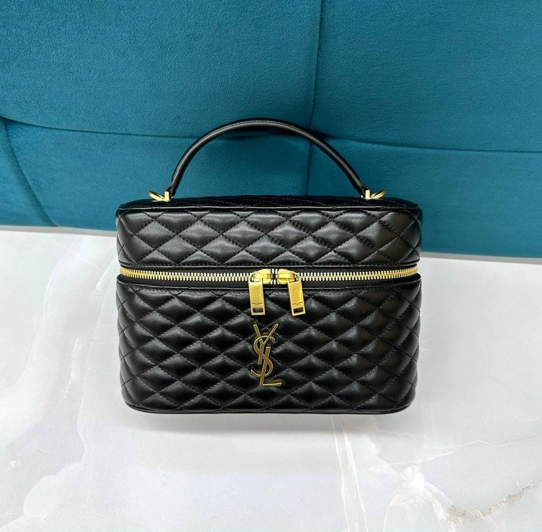 сумка женская,сумка saint laurent,кожаная сумка yves saint laurent gaby vanity черная,сумка,женская сумочка
