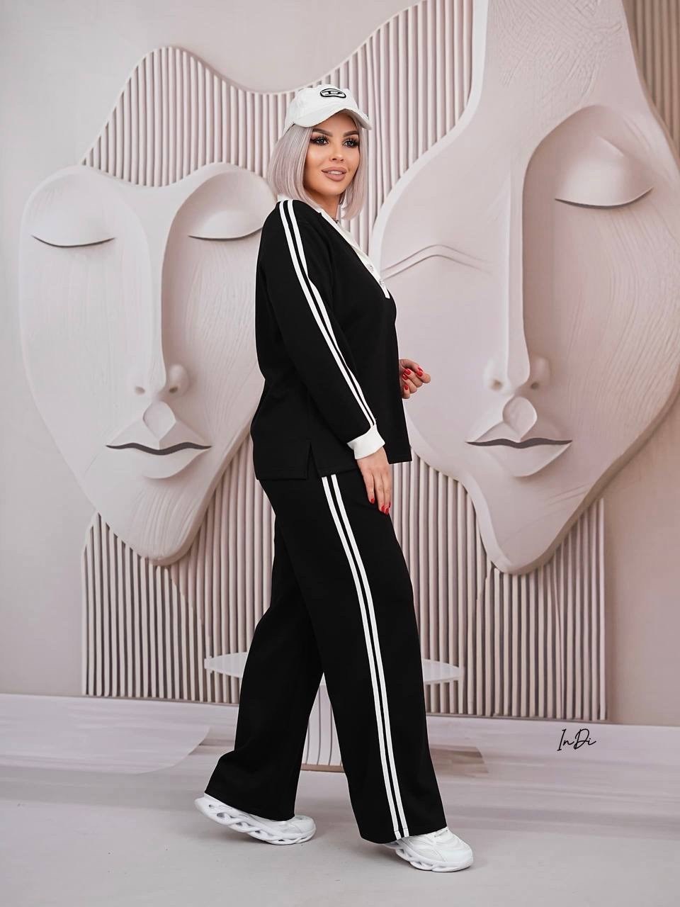 костюм спортивный женский,женский костюм,спортивный костюм больших размеров спорт шик lecalolady 217096987,спортивный костюм больших размеров с брюками паллацо janna collection,костюм спортивный женск