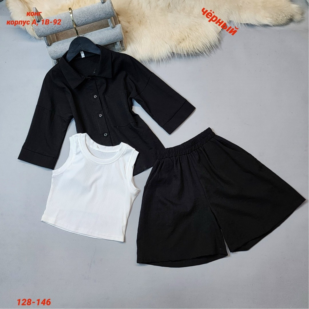 костюм для девочек,одежда для девочки,шорты черный noble people 29501-481,костюм,костюм детский