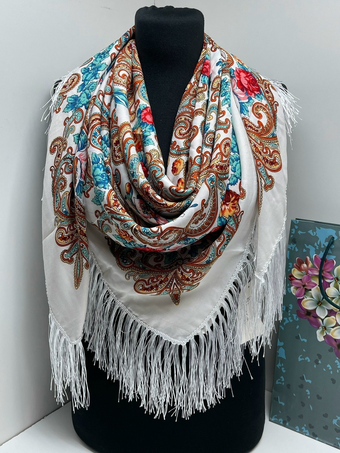 платок женский,павлопосадские платки,платок шаль,платки павловопосадские,платок