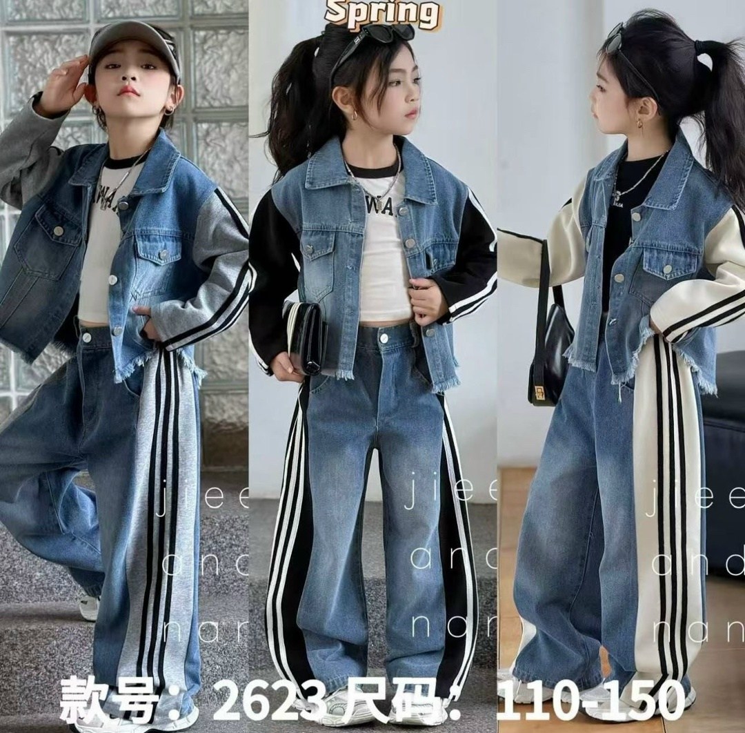 джинсовый костюм для девочки,джинсовые костюмы,модные костюмы,детский джинсовый костюм,костюм повседневный