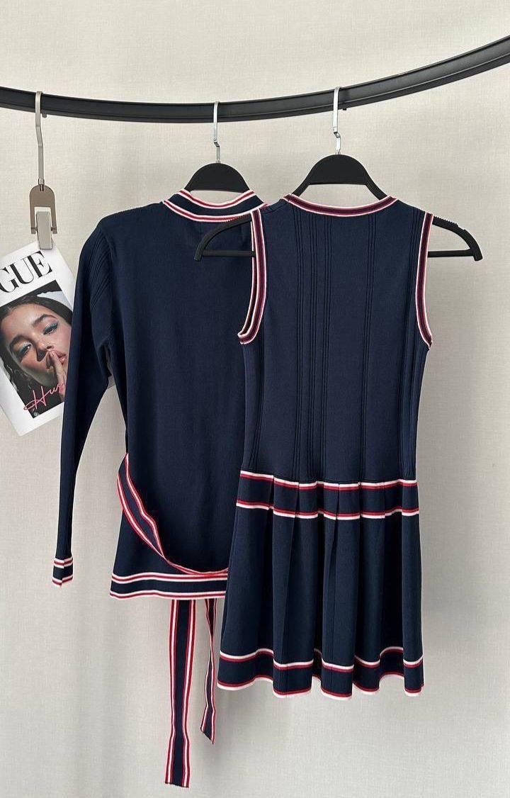 трикотажные костюмы,костюм с юбкой,женские костюмы,кардиган,платье гуччи черное