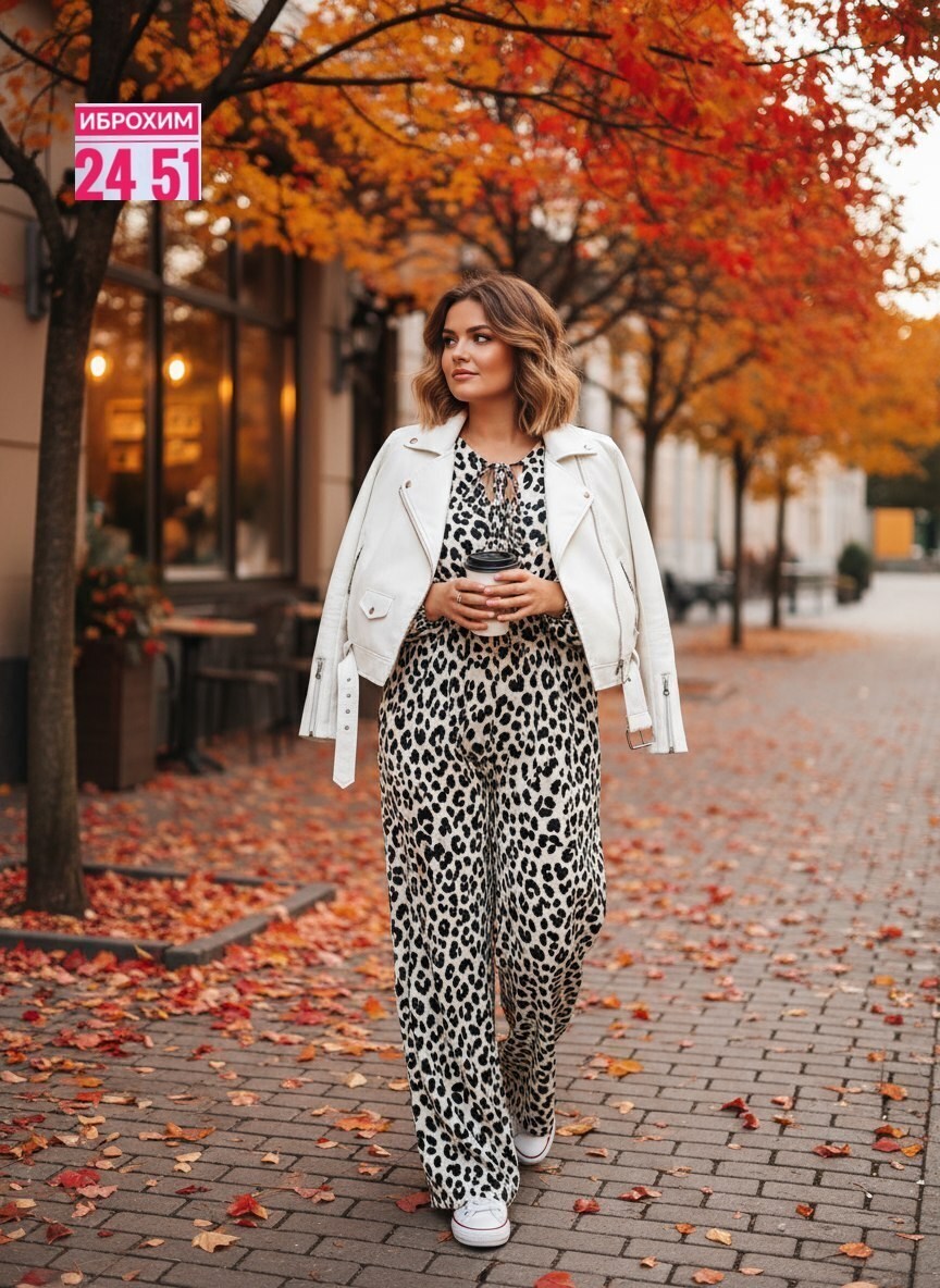 брючный костюм,костюм летний брючный,леопардовый брючный костюм,брючный комплект,костюм летний брючный с рубашкой