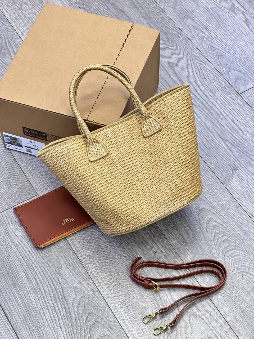 сумка соломенная,женская соломенная сумка,модная сумка,плетеная сумка,сумка женская celine