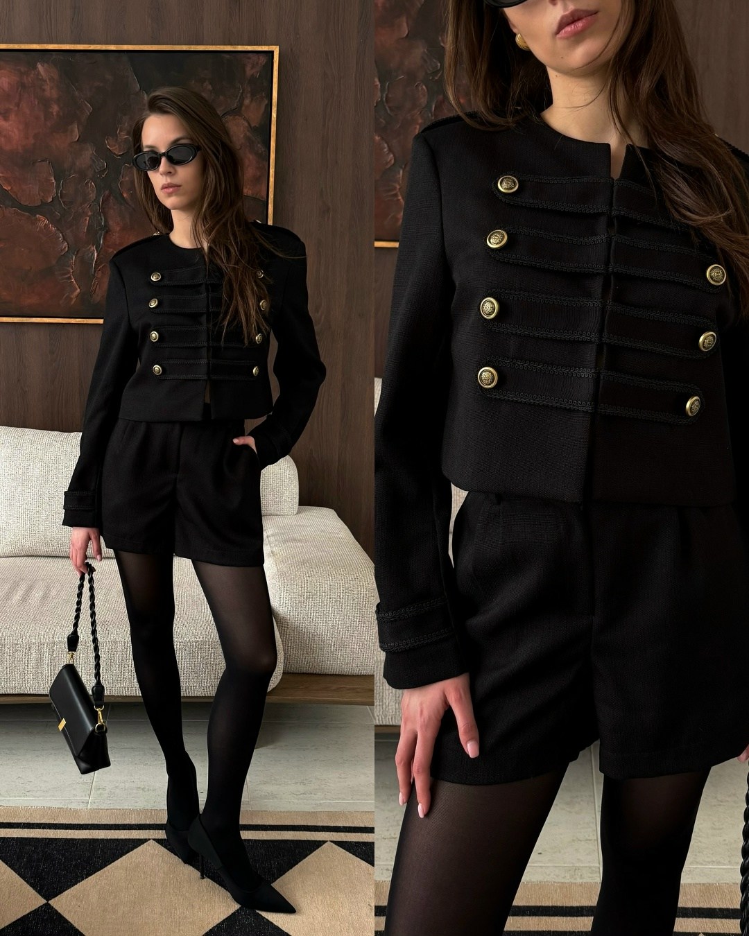 жакет,костюм с юбкой,приталенный жакет,жакет lichi,пиджак в стиле милитари
