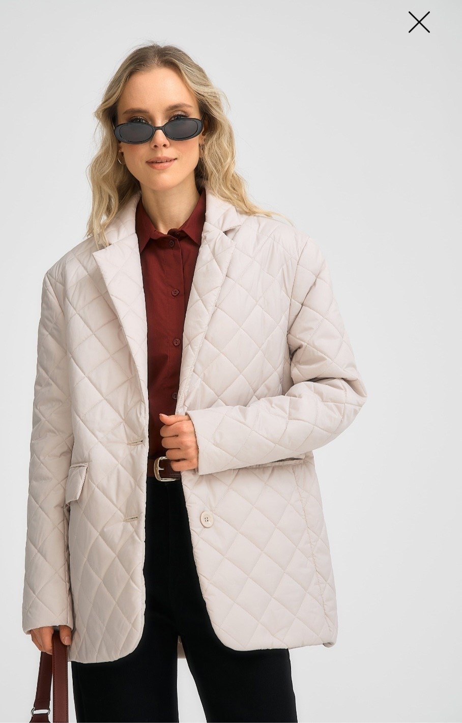 полупальто стеганое,куртка женская бежевая,стеганая куртка с поясом,куртка женская демисезонная,куртка стеганая