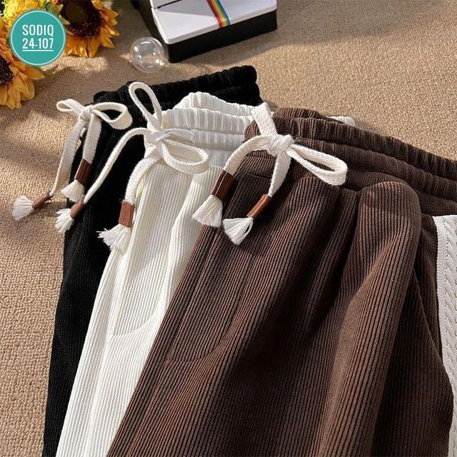 вельветовые брюки с широкими штанинами,штаны вельвет,штаны вельветовые,штаны повседневные,широкие брюки из вельвета для девочек