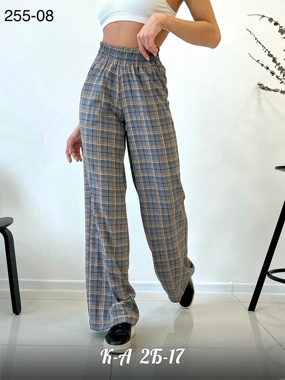 брюки палаццо в клетку,летние брюки палаццо,брюки клетка,брюки женские палаццо,женские широкие брюки