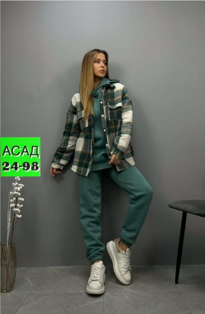 костюм тройка флис,спортивные костюмы женские,женская рубашка,женский костюм на флисе,рубашка в клетку женская