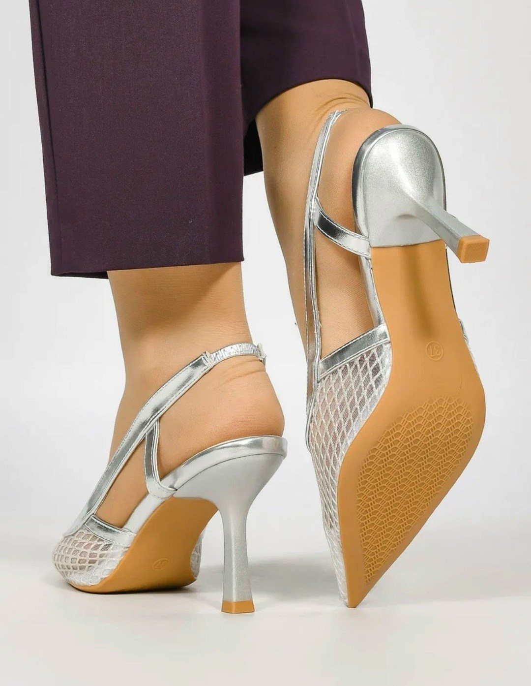 серебристые туфли,туфли с открытые,серебряные туфли,topuklu ayakkabi,туфли с открытой пяткой
