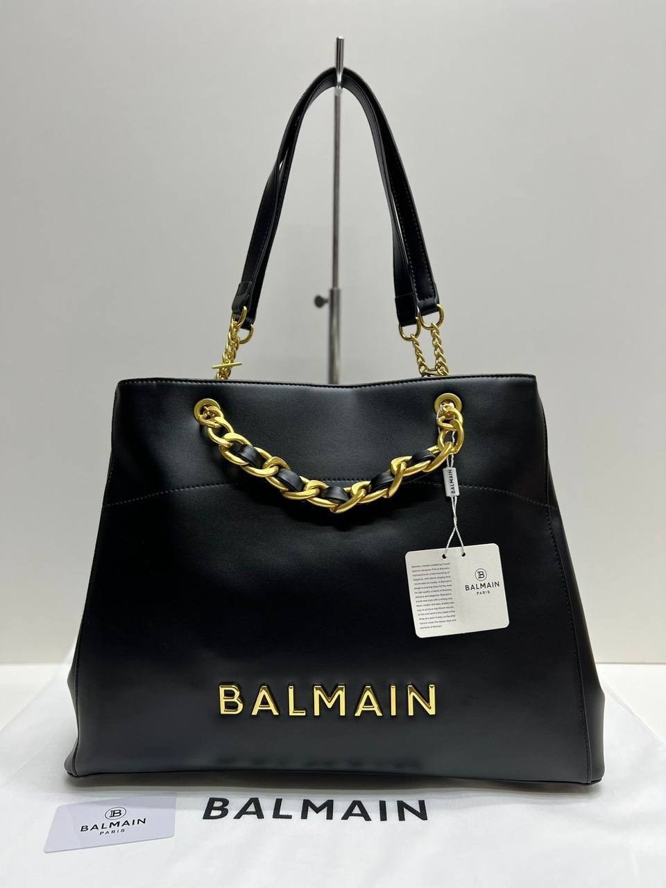 сумка balmain,женская сумка balmain,сумка balmain на плечо,сумка balmain черно-белая,сумка тоут balmain