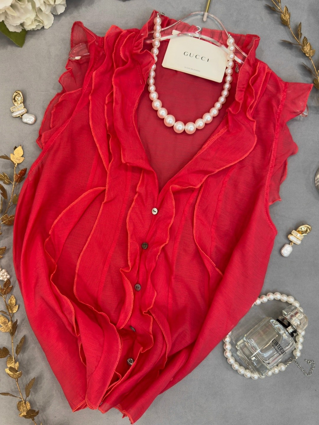 оранжевая блузка,блузка винтажная,блузка женская шифоновая,женские блузки,блузка с оборками