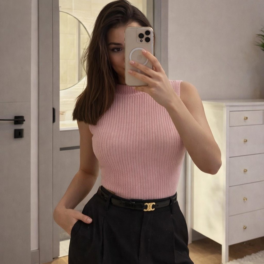 девушка,топ вязаный,топ спицами,кроп топ вязаный,трикотажный топ