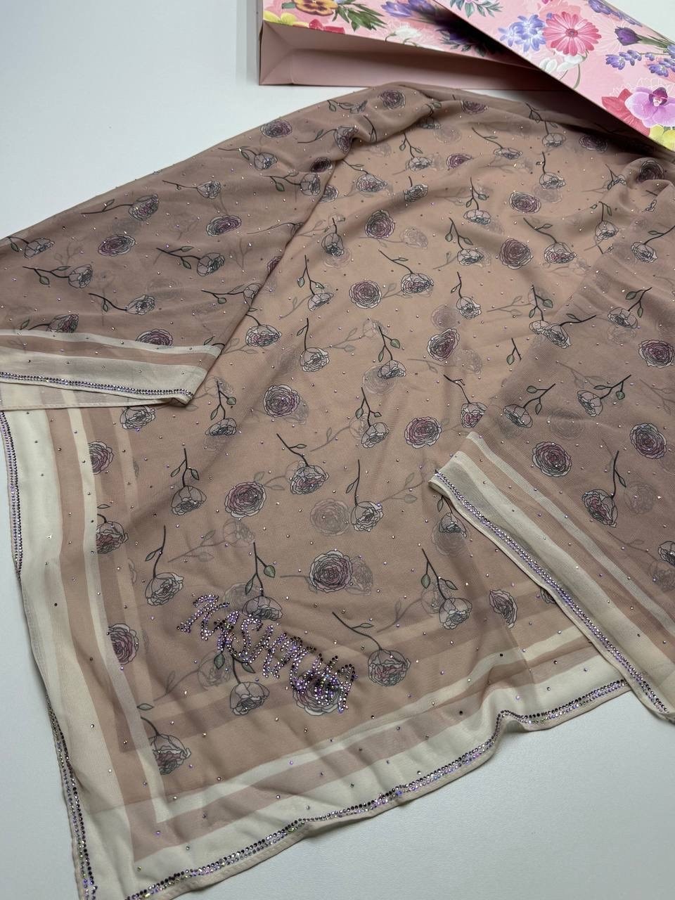 платок женский,двусторонний платок,шарфы и платки,платки шелковые,платок