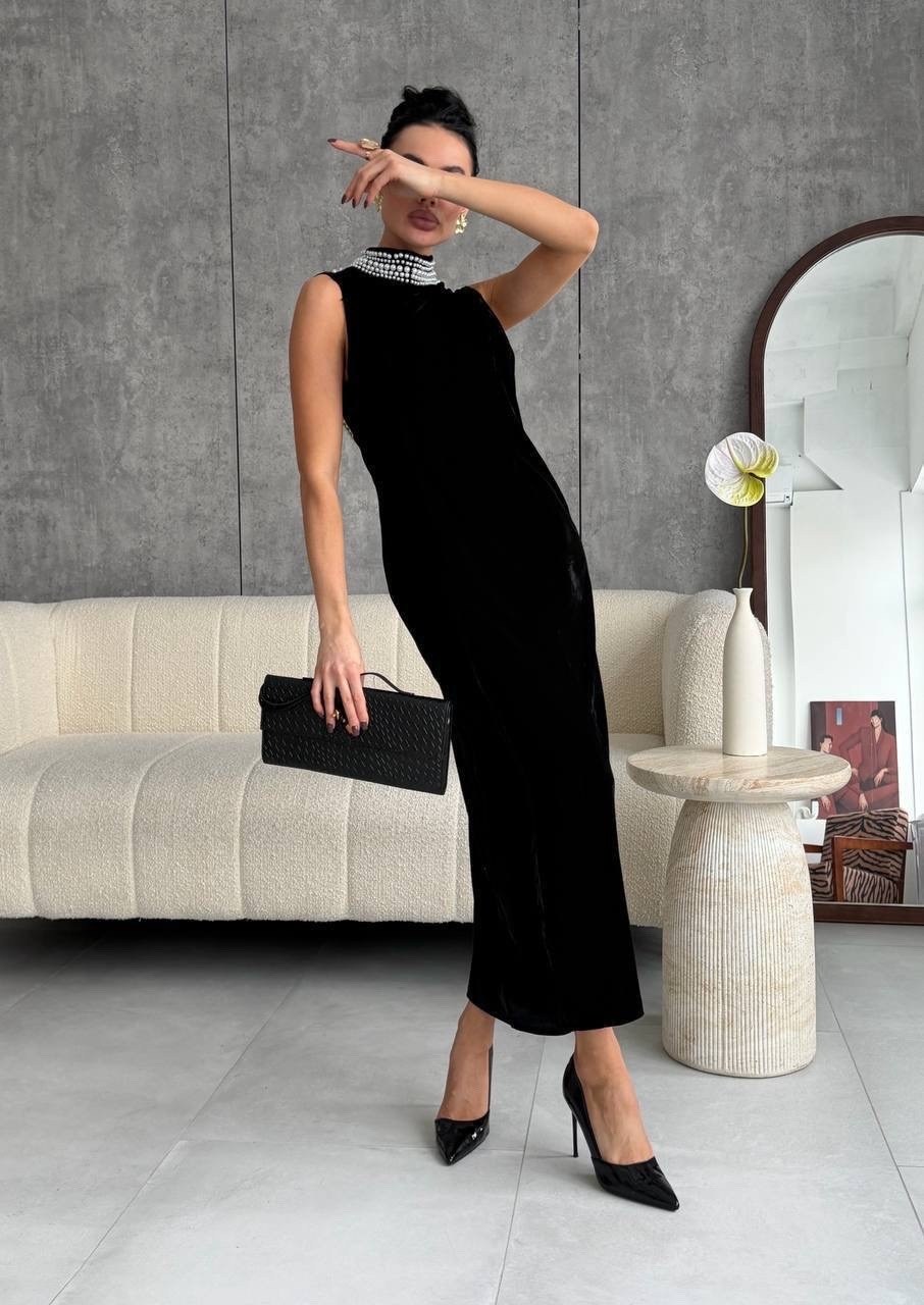 вечерние платья,платье женское вечернее,бархатное платье,черное бархатное платье,платье велюр